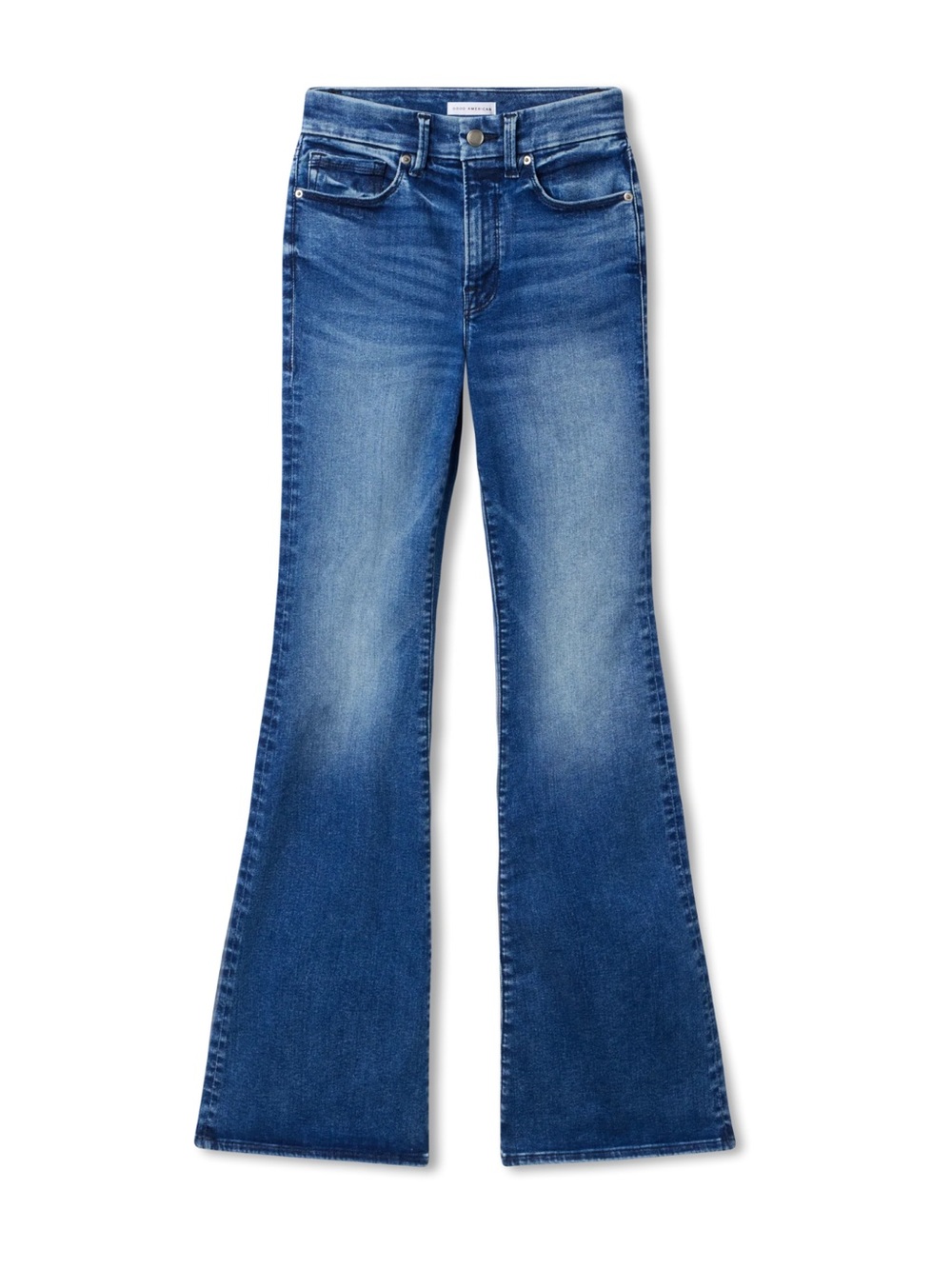 Good American Always Fits Petite Flare Jeans - Picture 7 of 10